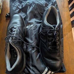 Adidas Black Athletic Shoes with Low-Top Design